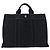 Hermès Borsa HERMES Fourre Tout MM in cotone nero argento Auth 199811 - vista 2