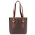 Céline Borsa Tote CELINE Macadam PVC Pelle Marrone Tono Oro Auth BA15400 - vista 2