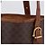 Céline Borsa Tote CELINE Macadam PVC Pelle Marrone Tono Oro Auth BA15400 - vista 3