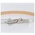 LOUIS VUITTON Cintura Narrow Belt Leather 80/32 Silver LV Auth 202107 Argento - vista 5