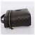 Céline Borsa a mano porta trucchi CELINE Macadam Canvas PVC Pelle Nero Oro Auth 199395 D'oro - vista 3