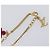 LOUIS VUITTON Brassless Sweet Monogram metallo tono oro M65591 LV Auth ar14153M - vista 7