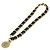 Cintura a catena CHANEL Metallo 29.1'' Nero Oro CC Auth bs36890V D'oro