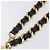 Cintura a catena CHANEL Metallo 29.1'' Nero Oro CC Auth bs36890V D'oro - vista 3