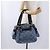 Borsa Tote Salvatore Ferragamo Gancini Canvas Navy Gold Auth 200061A D'oro Blu navy - vista 23