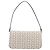 Céline Borsa a tracolla CELINE C Macadam Canvas White Gold Tone Auth 200822V Bianco - vista 2