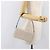 Céline Borsa a tracolla CELINE C Macadam Canvas White Gold Tone Auth 200822V Bianco - vista 23