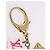 LOUIS VUITTON Porte Cles Fleur Charm Metal Multicolor M60046 LV Auth 202033 Multicolore - vista 5