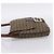 Borsa a tracolla FENDI Zucchino Canvas Mamma Baguette Beige Gold Auth ka5997A - vista 3