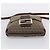 Borsa a tracolla FENDI Zucchino Canvas Mamma Baguette Beige Gold Auth ka5997A - vista 5