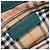 Borsa a mano BURBERRY in pelle 2way Verde Argento Auth BA15318A - vista 21