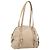 PRADA Schultertasche aus Leder Beige Silber Auth 200826V