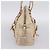 PRADA Schultertasche aus Leder Beige Silber Auth 200826V - Ansicht 4