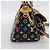 LOUIS VUITTON Monogram Multicolor Rita Tote Bag Black M40126 LV Auth 199920V Schwarz - Ansicht 3