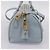Borsa Boston PRADA pelle Saffiano 2way Blu Chiaro Oro Auth 201928A D'oro - vista 3