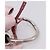 PRADA Brokat-Handtasche Seide Rosa Silber Auth 199363SAM Pink - Ansicht 8