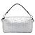Borsa a spalla FENDI Zucca Mamma Baguette in pelle argento 8BR600 Auth yk20852SAM Prata - vista 2