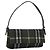 Borsa a Tracolla Burberrys Nova Check Lana Verde Argento Auth 202175A