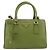Bolsa de mão PRADA Galleria Saffiano 2way Green Gold Tone Auth 199533A Verde - vista 13