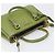 Bolsa de mão PRADA Galleria Saffiano 2way Green Gold Tone Auth 199533A Verde - vista 14