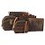 Céline Borsa a tracolla CELINE Macadam Canvas PVC Leather 5 Set Brown Auth BA13881 Marrone
