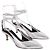Isabel Marant Exotic Story silver leather heels Silvery - view 3