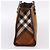 Borsa BURBERRY Nova Check Blue Label in lana marrone e oro autentica bs36933 D'oro - vista 4