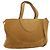 Bulgari Borsa a mano BVLGARI Decollete in camoscio 2way marrone oro autentica hk4023