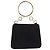 Borsa Salvatore Ferragamo in camoscio nero e oro Auth SW2667V - vista 2