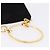 Borsa Salvatore Ferragamo in camoscio nero e oro Auth SW2667V - vista 7
