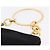 Borsa Salvatore Ferragamo in camoscio nero e oro Auth SW2667V - vista 8