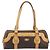 Céline Borsa a tracolla CELINE Macadam Canvas PVC Leather Brown Gold Auth 200988 Marrone D'oro - vista 13