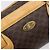 Céline Borsa a tracolla CELINE Macadam Canvas PVC Leather Brown Gold Auth 200988 Marrone D'oro - vista 17