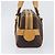 Céline Borsa a tracolla CELINE Macadam Canvas PVC Leather Brown Gold Auth 200988 Marrone D'oro - vista 3
