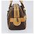 Céline Borsa a tracolla CELINE Macadam Canvas PVC Leather Brown Gold Auth 200988 Marrone D'oro - vista 4