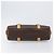 Céline Borsa a tracolla CELINE Macadam Canvas PVC Leather Brown Gold Auth 200988 Marrone D'oro - vista 5