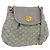 Borsa a Tracolla Miu Miu Camoscio Grigio Tono Oro Auth 200371A Marrone