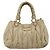 Borsa a mano Miu Miu in pelle 2way Beige Tono Oro Auth 167578A - vista 2