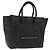 Céline CELINE Luggage Mini Shopper Hand Bag Leather Black Gold Auth 199051A Nero D'oro