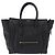 Céline CELINE Luggage Mini Shopper Hand Bag Leather Black Gold Auth 199051A Nero D'oro - vista 13