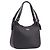Borsa Tote SAINT LAURENT in pelle marrone scuro argento Auth hk4053