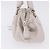 Borsa a mano CHANEL in pelle bianca e argento CC Auth 200073V Bianco - vista 3