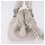 Borsa a mano CHANEL in pelle bianca e argento CC Auth 200073V Bianco - vista 4