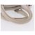 Borsa a mano CHANEL in pelle bianca e argento CC Auth 200073V Bianco - vista 7