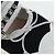 Chaussures de ballet Miu Miu Canvas 36.5 Black White Auth 199940M Noir Blanc - vue 8