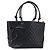 Bolso Tote CHANEL Cambon Line Matelasse Cuero Negro Plata CC Auth 201902V