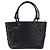 Bolso Tote CHANEL Cambon Line Matelasse Cuero Negro Plata CC Auth 201902V - vista 13