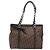 Borsa a catena Christian Dior Trotter Canvas PVC Romantic Brown Silver Auth 201909V Marrone Argento - vista 2