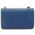 CHANEL Matelasse Trendy CC Chain Wallet Lamb Skin Blue Silver CC Auth 199460SAM Argento - vista 2