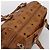 Borsa a mano MCM Vicetos PVC Pelle 2way Marrone Tono Oro Auth 200849 - vista 6